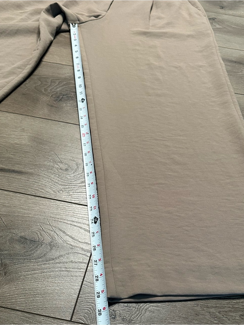 Abercrombie & Fitch Sloan Tailored Wide Leg Pleated High Rise Dress Pants Tan 30 - Picture 11 of 13